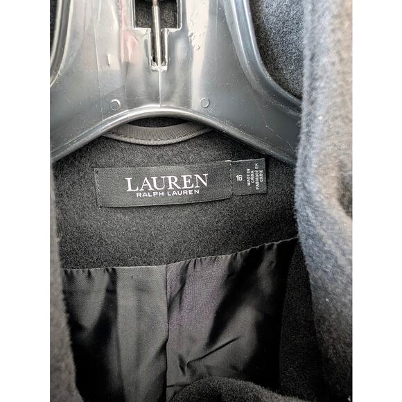 Ralph Lauren Buckled Asymmetric Wool Blend Jacket 16 - Picture 2 of 4